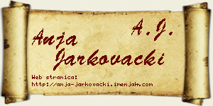 Anja Jarkovački vizit kartica